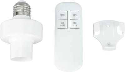 Slimme Lampen Fitting met Afstandsbediening, 360 Graden Controle, Energiezuinig en Antistoring voor LED E27 Lampen, Ideaal voor Thuisgebruik en Verlichting