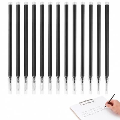 Dailygoods - Set van 12 uitwisbare vullingen – blauwe 0,7 mm warmtegevoelige inkt – compatibele navullingen voor klik- en gelpennen – 400 m schrijfduur – hoogwaardige Japanse punt – ideaal voor dagelijks