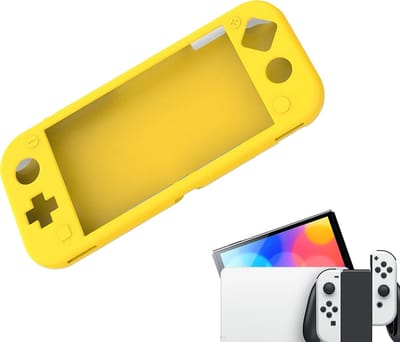Gadgetpoint - Console Beschermhoes voor Nintendo Switch LITE - Hardcase Opberghoes - Performance Gaming Case - Console Accessoires - Geel