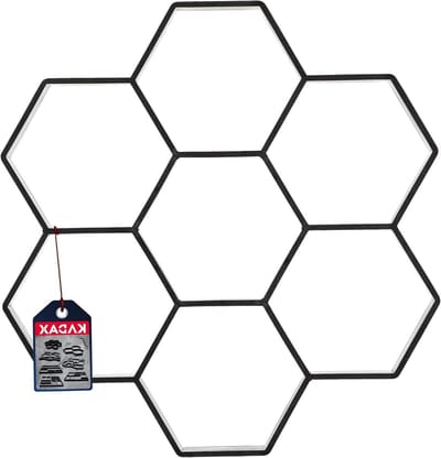 KADAX Stenvorm voor bestrating van kunststof, betonvorm, looppadvorm, bekistingsvorm, springplankvorm, straatsjabloon (29,2 x 28 x 4,4 cm, patroon 2)