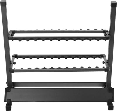 Hengelaar Houders - Stokken Opslag - Vissen Organiseren - 24 Stokken Capaciteit - 72x33x72 cm - Mat Grijs