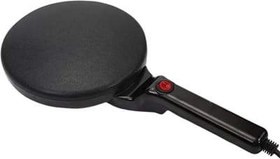 Elektrische Pannenkoekenmaker & Crepe Plaat 220V voor Thuisgebruik – Huishoudelijke Anti-aanbak Pannenkoekenplaat met Snelle Verwarming, Multifunctionele Grillplaat -Zwart