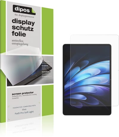 dipos – 2x Matte Beschermfolie geschikt voor Vivo Pad5 Pro Soft Light | Krasbestendige & antireflecterende Screenprotector Ultra-Thin
