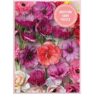 Ranunculus Greeting Card Puzzle - Galison