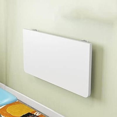 Inklapbare Wandtafel - Klaptafel Bureau - Ruimte Besparen - Veelzijdig Gebruik - 70x35cm - Wit