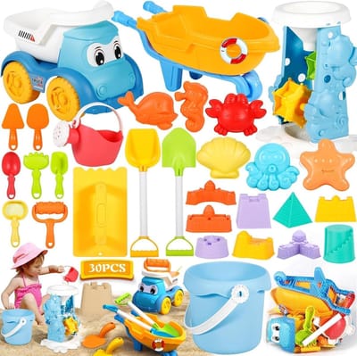 Zandbak Schelp - Beach Speelgoed Set - Multicolor - 30 Stuks - Veilig en Duurzaam - Voor Kinderen van 1-3 Jaar
