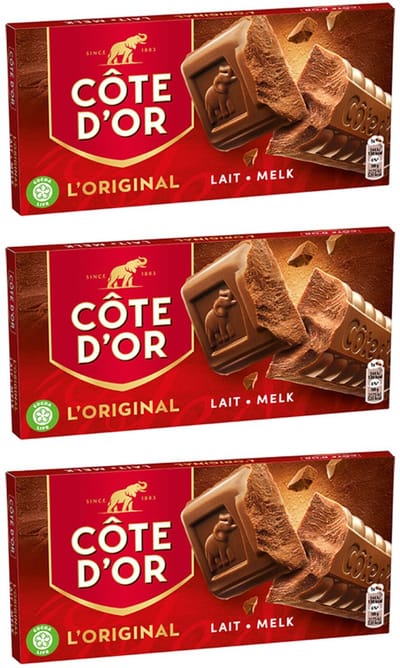Côte d'Or chocoladereep - Vol Original Melk - 400g x 3
