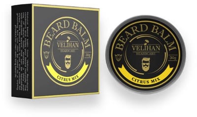 Velihan Beardcare - Baardbalsem Citrus Mix 30g - Baard wax - Baard styling crème - Baardverzorging - Baard balsem - Baard balsem korte en lange Baard - Baardverzorging mannen
