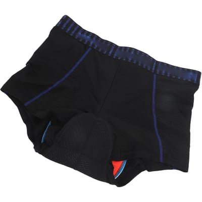 Shorts de vélo rembourrés pour hommes Respirants Adsorbants Anti-rayures Sous-vêtements de cyclisme pour VTT L black