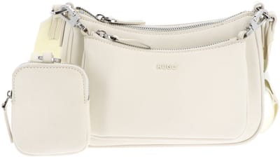 HUGO schoudertas utensil zak Bel 2.0 Crossbody Bag Multi Open White crème