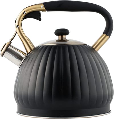 Fluitende Waterketel - Theepot Kookketel - Water Verwarmen - Automatisch Fluit Signaal - 3.5 Liter Capaciteit - Zwart