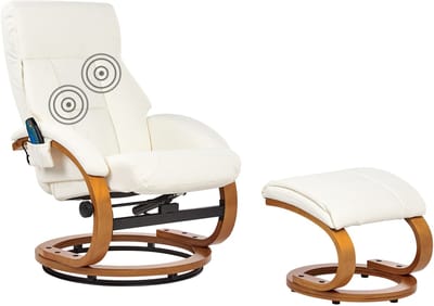 FORCE - Massagefauteuil - Wit - Kunstleer