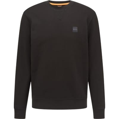 Boss Heren Westart Premium Katoenen Sweatshirt met Crew Hals (Zwart)