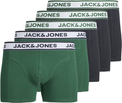 JACK&JONES - JACNOLAN SOLID TRUNKS 5 PACK JNR SN - Jongens - Onderbroeken