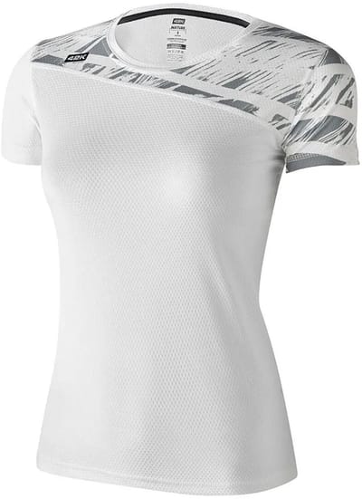 42k Running Nature T-shirt Met Korte Mouwen Wit XL Vrouw