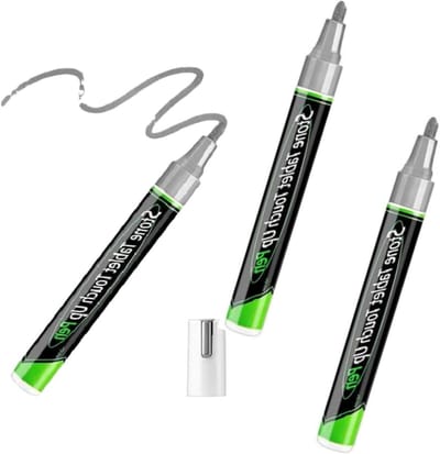 3 stks Touch Up Paint Pen, UV Waterdicht Permanente Restauratie 3mm | Grafsteen Grafsteen Marker Pen Voor Keramisch Glas Metalen Grafsteen Belettering Memorial Inscripties