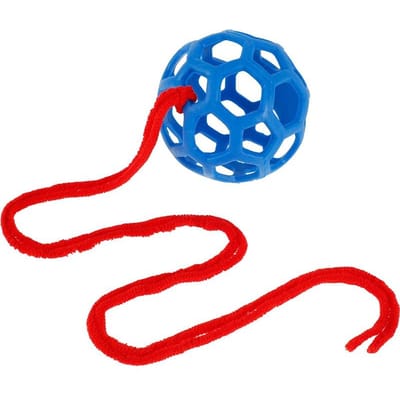 Balle à friandises pour cheval Distributeur de foin Balle jouet à suspendre Jouet d'alimentation pour cheval Cheval Chèvre Mouton Soulager le stress Balle à friandises pour cheval bleu