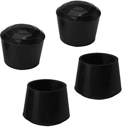 Rubberen Voetdoppen voor Meubels - Set van 4, 25mm/1", Zwart