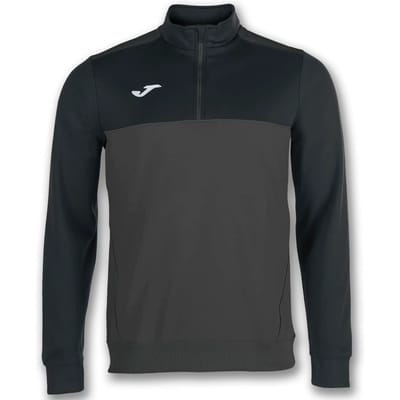 Joma Winner Ziptop Heren - Antraciet / Zwart | Maat: S