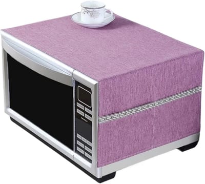 Magnetron Deksel - Oven Hoes - Keuken Decoratie - Ademende Stof - 35x100cm - Grijs