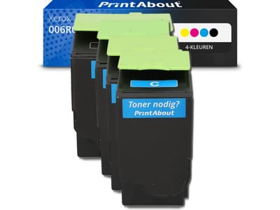 PrintAbout huismerk Toner 006R04364/65/66/67 4-kleuren Multipack Hoge capaciteit Geschikt voor Xerox