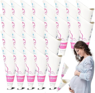 Urinoir voor dames, 50 stuks, urinoir voor dames, draagbaar, voor reizen, kamperen, outdoor-activiteiten en andere