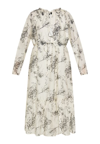 Dreimaster Jurk Dames zwart en wit