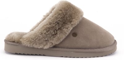 Warmbat Flurry Suede Dames Sloffen - Groen