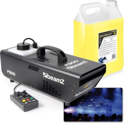 Rookmachine - BeamZ F900 fazer 900W inclusief 5 liter rookvloeistof