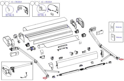 Thule 9200 Bevestingset Knikarmen Lead Rail