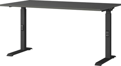 Bureau Galileo Grafiet - 140x80cm - Hoogte 91 cm - In hoogte verstelbaar