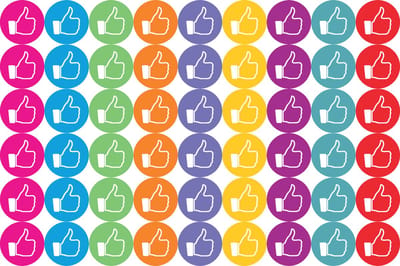 Beloningsstickers Duimpjes Omhoog - 270 Stickers 19 mm - 5 Stickervellen