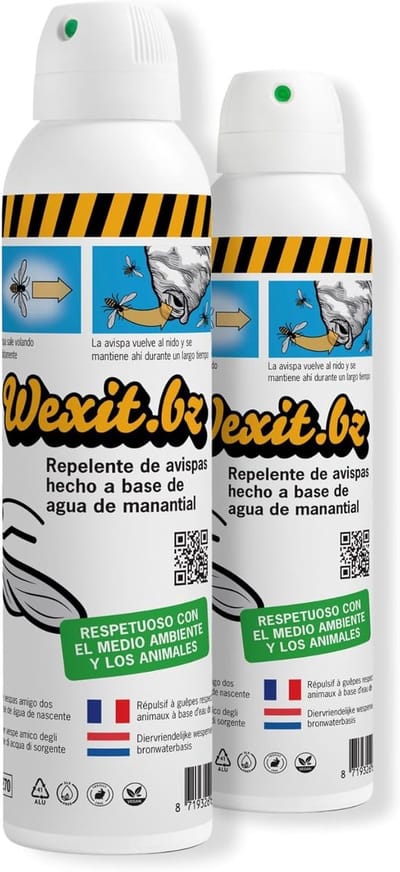 Hoornaar Val - Hoornaarval Aziatische - Anti Wasp Spray - 100% Water - Natuurlijke Waspenafschrikker - Veilig voor Voedsel en Drank - Voor Binnen en Buiten