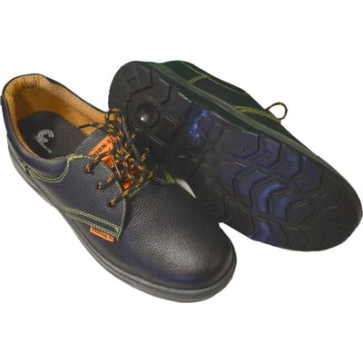 Consorte Kanion S1 Werkschoenen Maat 45 - Sportieve Veiligheidsschoenen - Suede Leer - Stalen Neus - Antislip & Antistatisch - Blauw/Grijs
