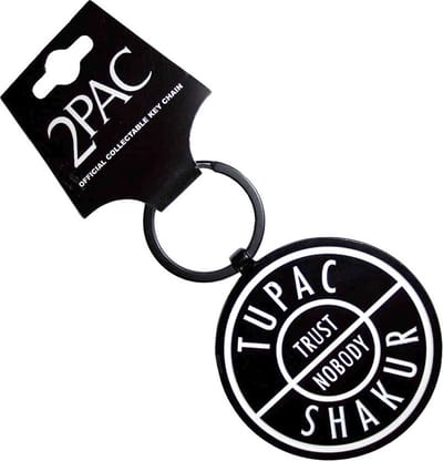 Tupac - Trust Nobody Sleutelhanger - Zwart