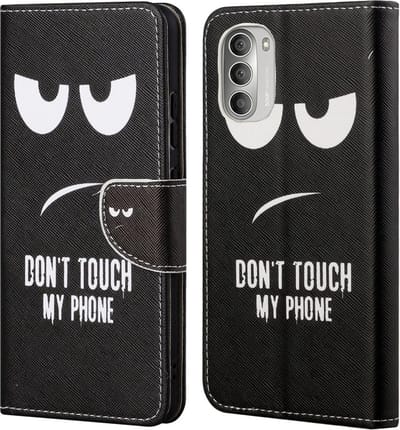 Coverup Hoesje - Geschikt voor Motorola Moto G51 Hoesje - Coverup Book Case - Don't Touch