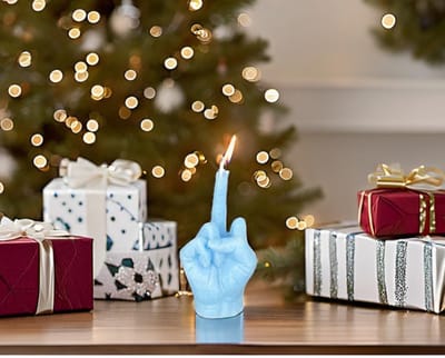 Grappige Geurkaars in Middelvinger Vorm - Uniek Cadeau voor Feestjes en Decoratie