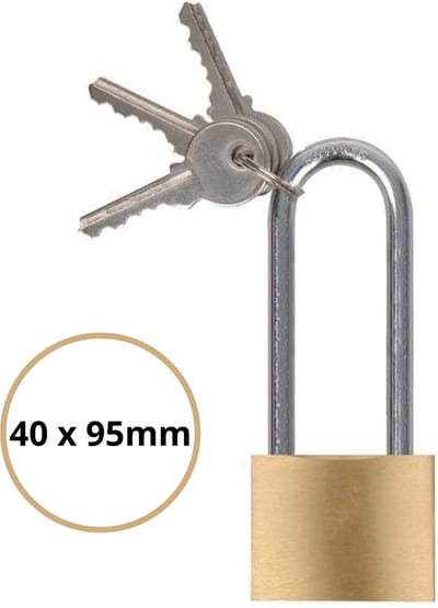 Hangslot - Kofferslot - Extra Sterk - Sloten - Sleutelslot - Hangsloten - Slot met Sleutel - Kofferslot - Cijferslot - Reisslot - Slot - Hangslot Koffer - Slot Voor Koffer - Slot bagage - Bagageslot - Koffer Slotje - Hangslot (40mm)