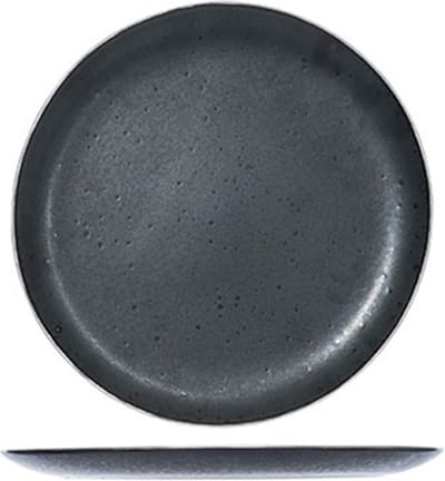 Cosy & Trendy Casino Dessertbord Ø21cm - Set van 2 stuks - Zwart