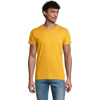SOLS Heren Pioneer Biologisch Katoenen T-Shirt (Goud)