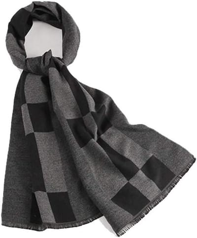 Heren Sjaal - Mode Accessoire - Warmte en Stijl - Zijdezacht Materiaal - 180x32 cm - Gedrukt Plaid