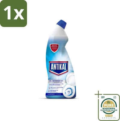 1 x Antikal WC Gel 750 ml- Toiletreiniger - Kalkverwijdering - Toilet Reinigen - Fris Toilet - Geurinsluitend
