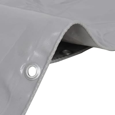 vidaXL - Dekzeil - 650 - g/m² - 2x3 - m - grijs