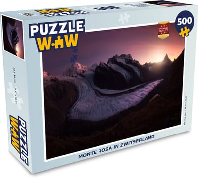Puzzel Monte Rosa in Zwitserland - Legpuzzel - Puzzel 500 stukjes