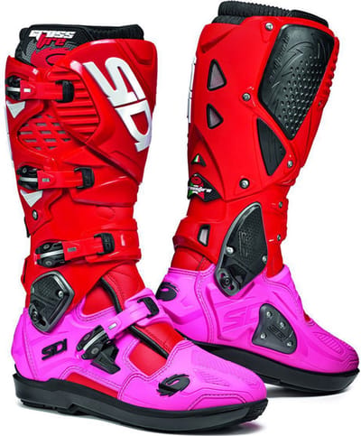 Sidi Crossfire 3 SRS Crosslaarzen Prado Limited Rood Roze - Laars