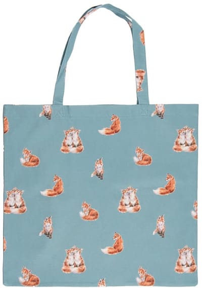 Opvouwbare shopper tas - Blauw - 160mm x 160mm (gevouwen), 410mm x 440mm (uitgevouwen)