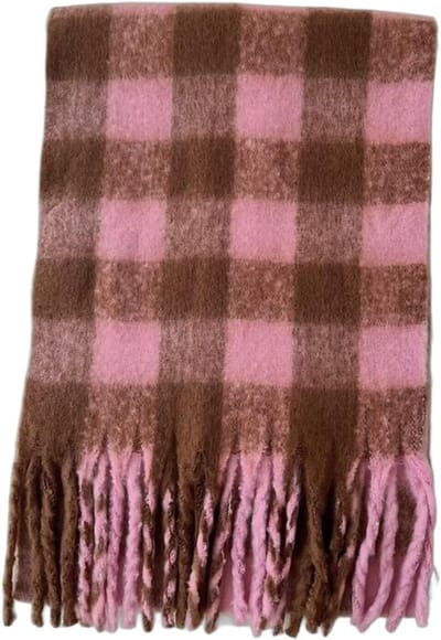 Dames Sjaal - Plaid Sjaal - Warm Blijven - Anti-pilling Constructie - 240 cm - Contrasterend