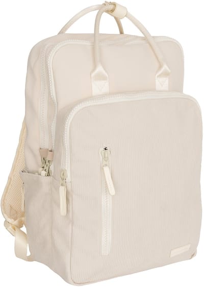 New Rebels Ribbi Milwaukee – Laptoptas Schooltas Werktas 15.6 inch Laptopvak Rugzak Rib Fabric 18L Beige
