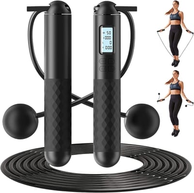 HEZIVO® Springtouw met Teller - Touwtje Springen - Voor Kinderen en Volwassenen - Ook Touwloos Springen