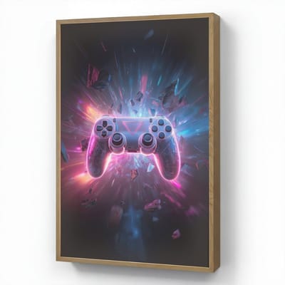 Nachtlampje 70x100 cm - Kinder lamp - Controller - Neon - Explosie - Abstract - Tafellamp kinderkamer draadloos - Slaapkamer lampje - Bedlamp kinderen - Kinderlampje - Wandlamp babykamer - Nachtlampjes